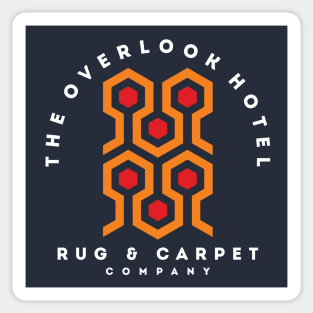 The Overlook Hotel Rug & Carpert Company - modern vintage logo Sticker